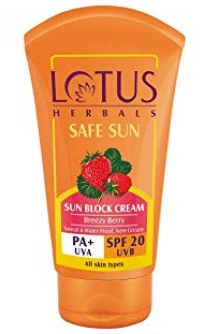 Lotus Herbals Safe Sun Kids Sun Block Cream SPF 25 