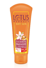 Lotus Herbals Safe Sun UV Screen Matte Gel SPF 50 